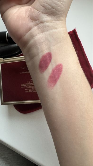 Сет пудра clarins + 2 помади mac