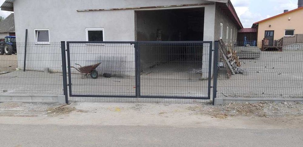 ogrodzenia ogrodzenie panelowe panele słupki brama furtka płot palety