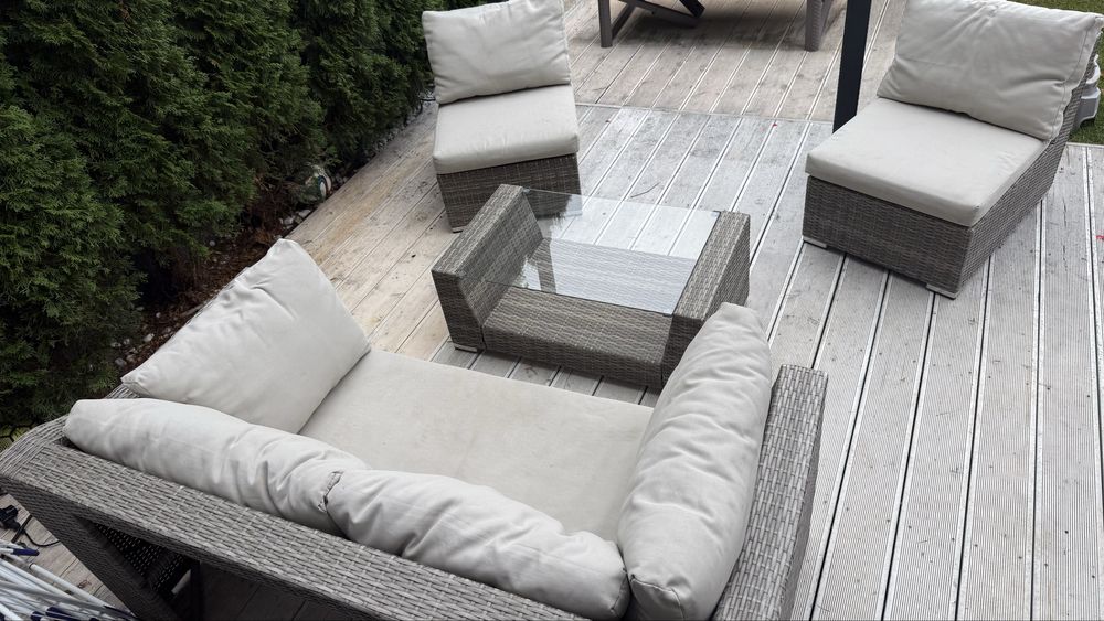 Zestaw mebli tarasowych GoodHome Maevea technorattan