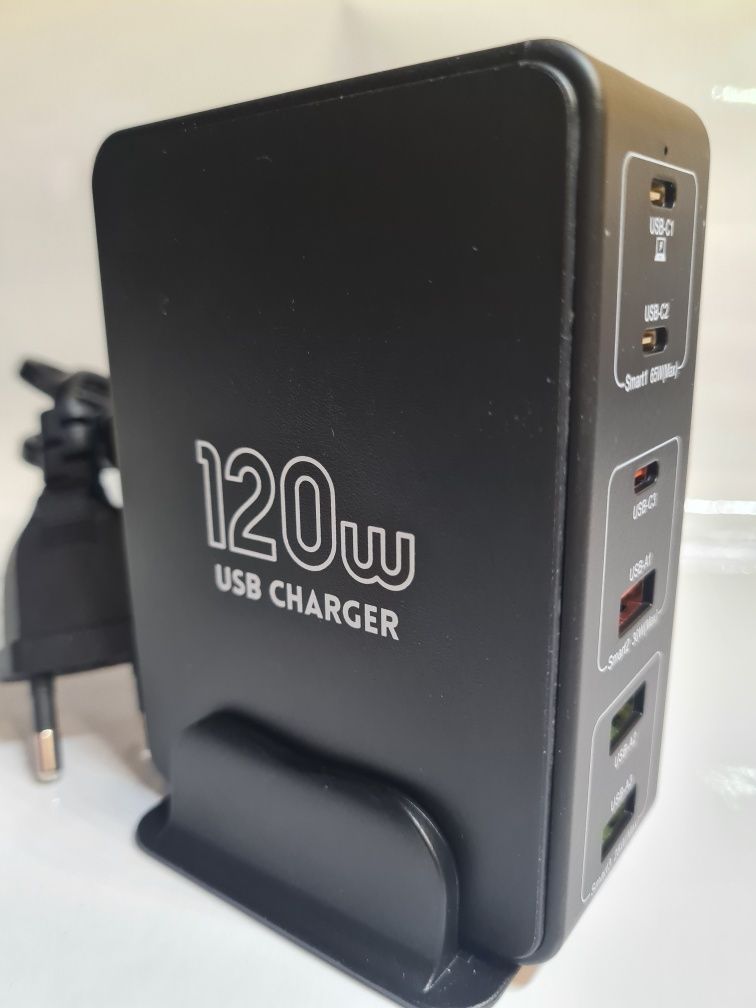 Зарядка TOPZERO 120W GaN USB Type C PD QC Quick Charge 3.0 Type C .