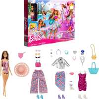 Модний адвент-календар 2024 Лялька Барбі з аксесуарами Оригінал Barbie