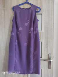 Fioletowa sukienka Bonmarche L