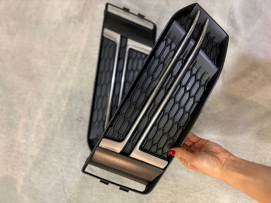 Нижні решітки бампера на Ауді а4 б9(2017р) s-line