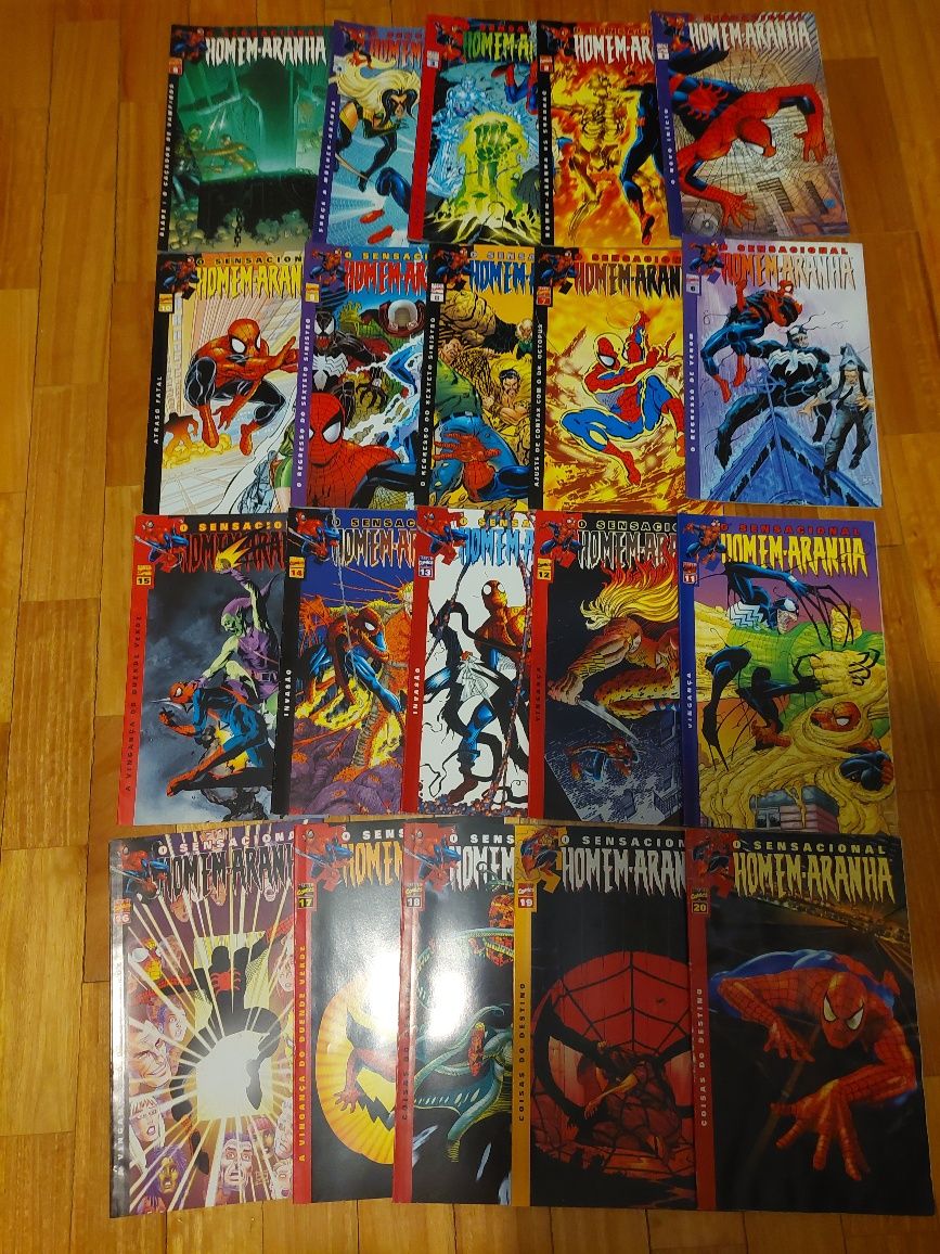 BD  - O sencional Homem  Aranha  colecção completa