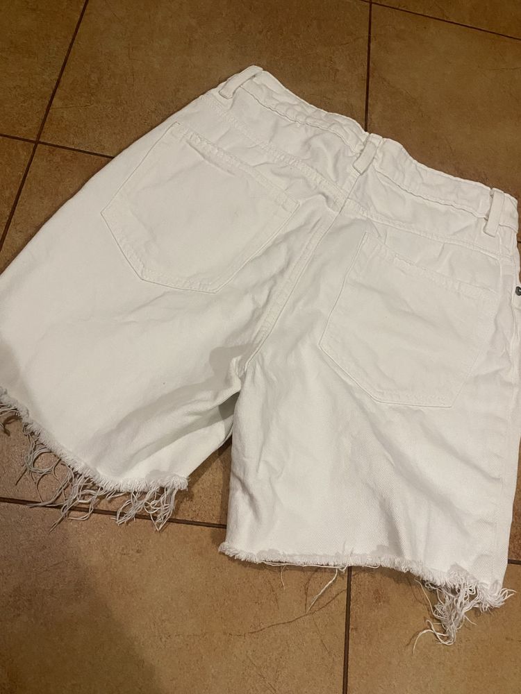 Шорти h&m білі джинсові