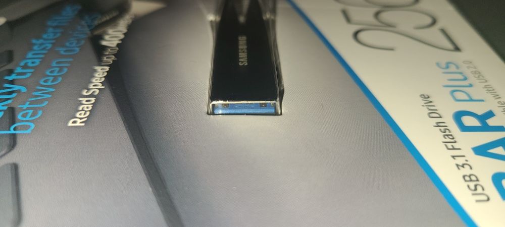 Флешка SAMSUNG BAR Plus 256GB - 400MB/s USB 3.1