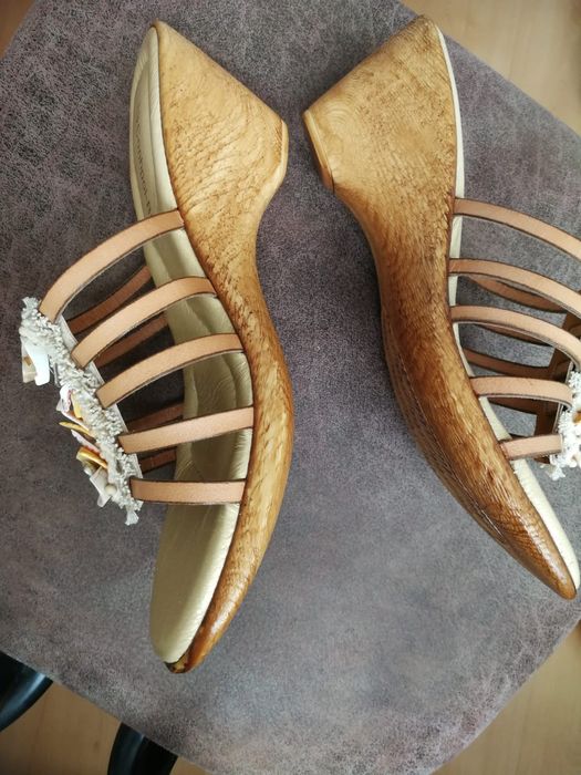nowe buty klapki 38 na koturnie