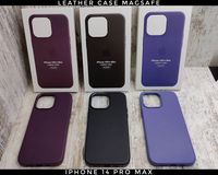 Чехол Leather Case MagSafe на iPhone 14 Pro Max