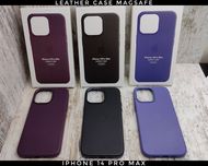 Чехол Leather Case MagSafe на iPhone 14 Pro Max/ 14 Pro