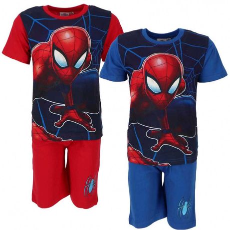 Piżama Chłopięca Spider-Man Krótki Rękaw/Spodenki