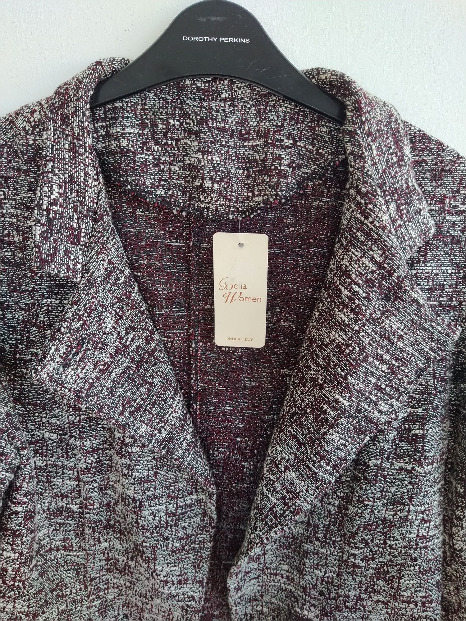 Casaco bordeaux mesclado - Bella Women - Tamanho XL - Novo!