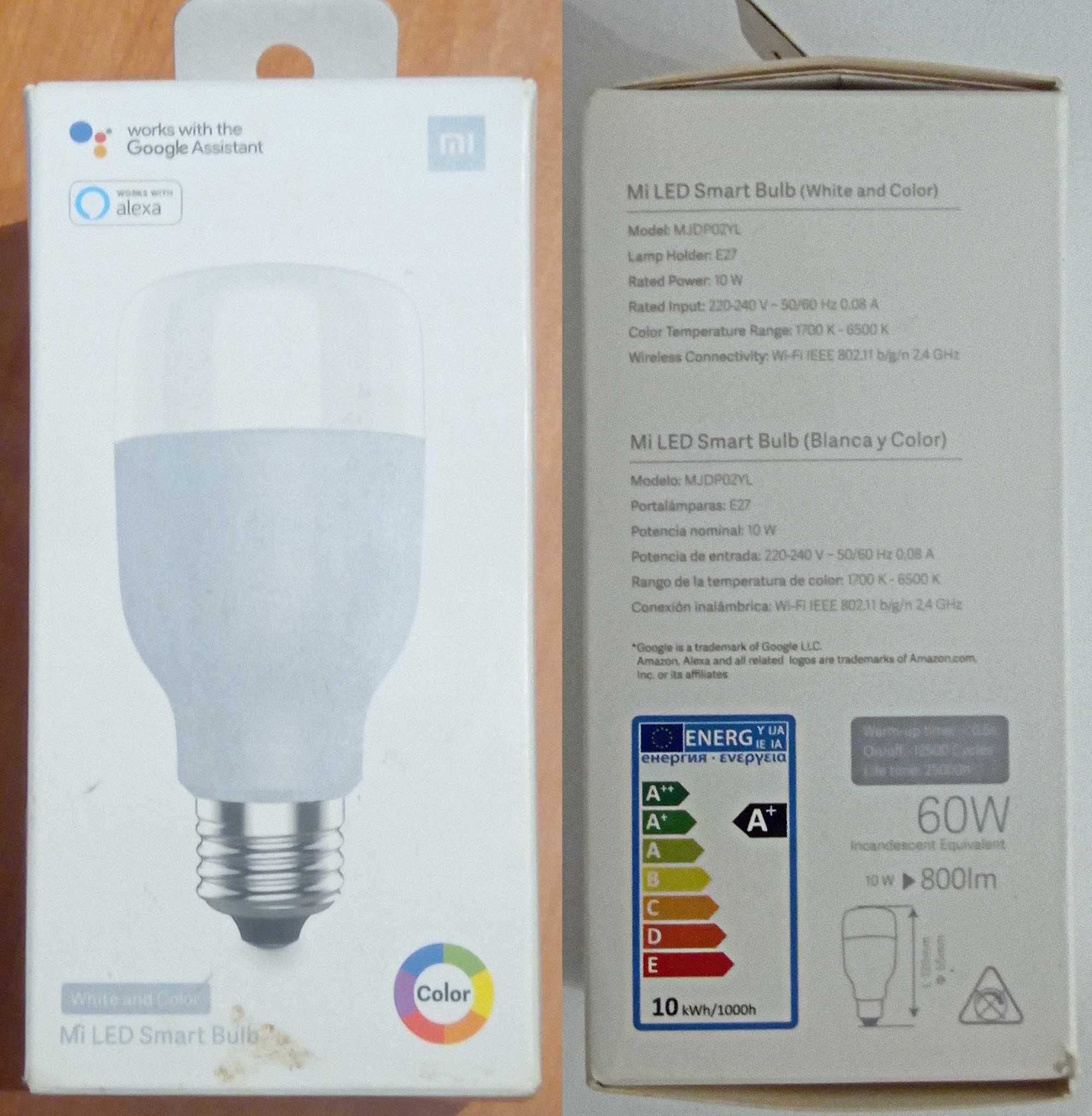 Żarówka Xiaomi Mi LED Smart Bulb (White & Color)
mod. MJDPO2YL