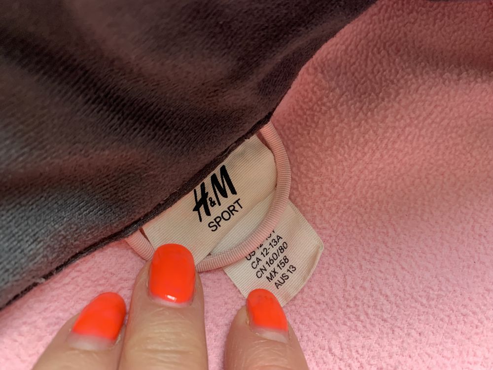 H&M szara kurtka softshell r 152 bluza
