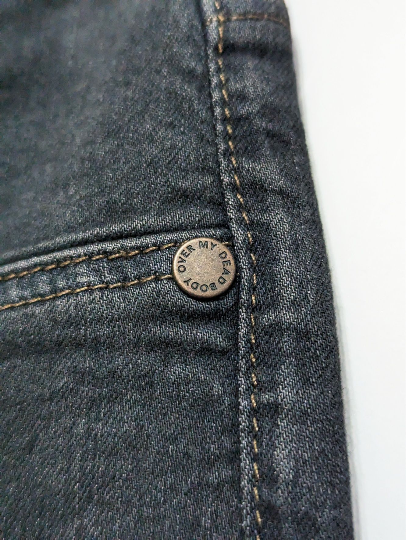 Antracytowe jeansy Cheap Monday High Spray Horror, rozmiar 28/29