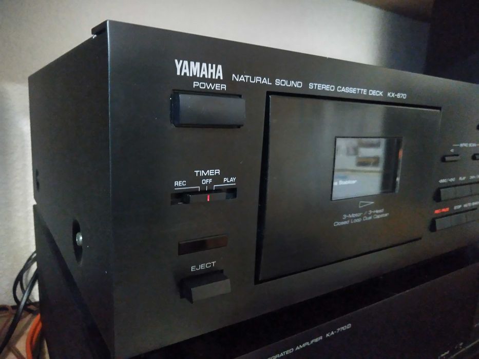 Yamaha KX 670 Cassette Tape Deck, 3 головки, закритий тракт