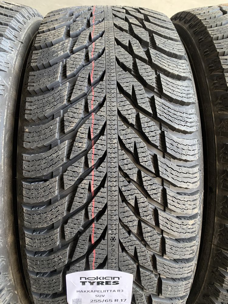 (3+1) нові 255/65R17 Nokian Hakkapeliitta R3+R2 (114R XL) зимові шини