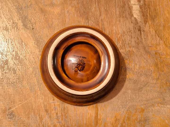 Okrągła popielniczka Hortex Ryki Porcelit Pruszków PRL