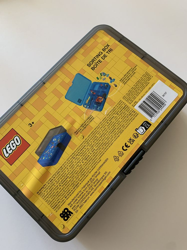 Sorter na klocki Lego szary   nowy pojemnik na klocki pudełko