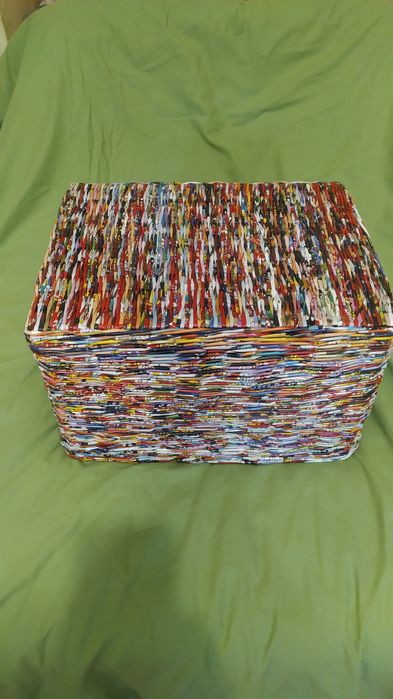 Плетений  ящик, короб для зберігання речей ручної роботи