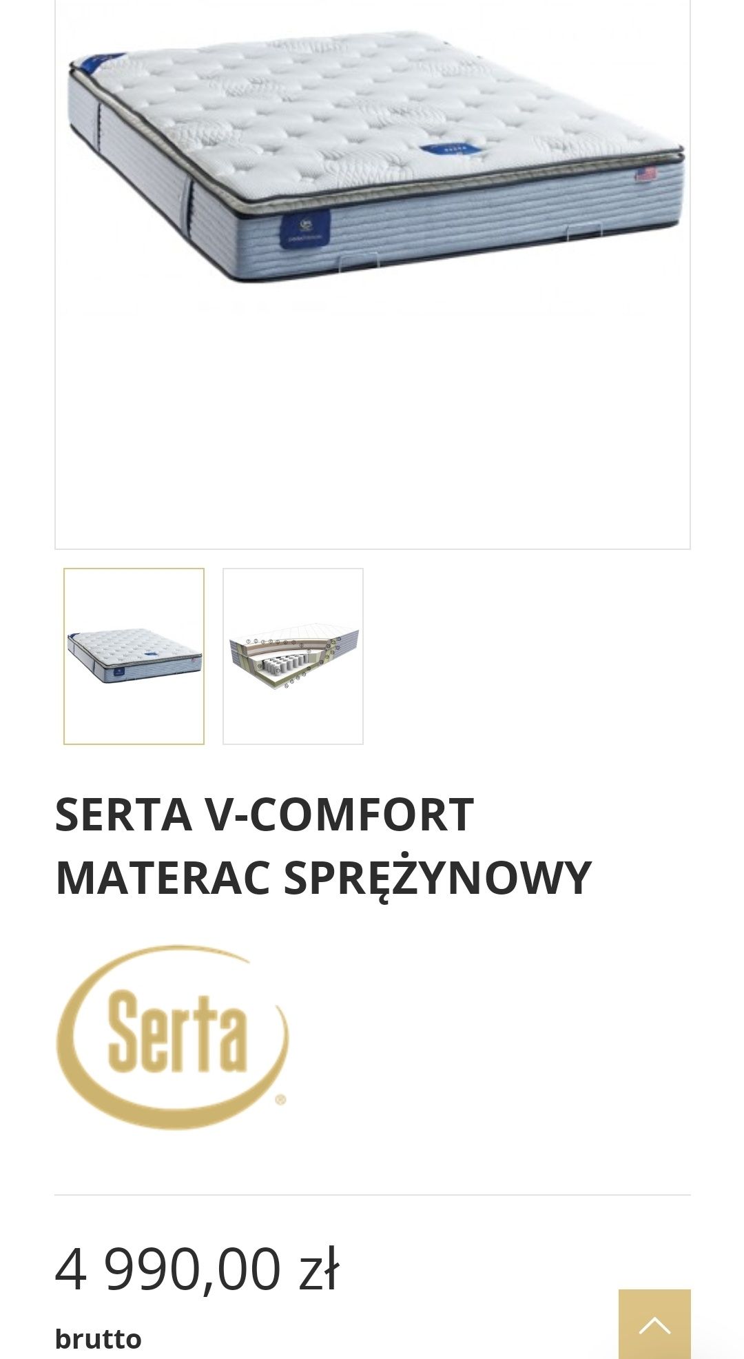 Ekskluzywny materac V-Comfort Serta
