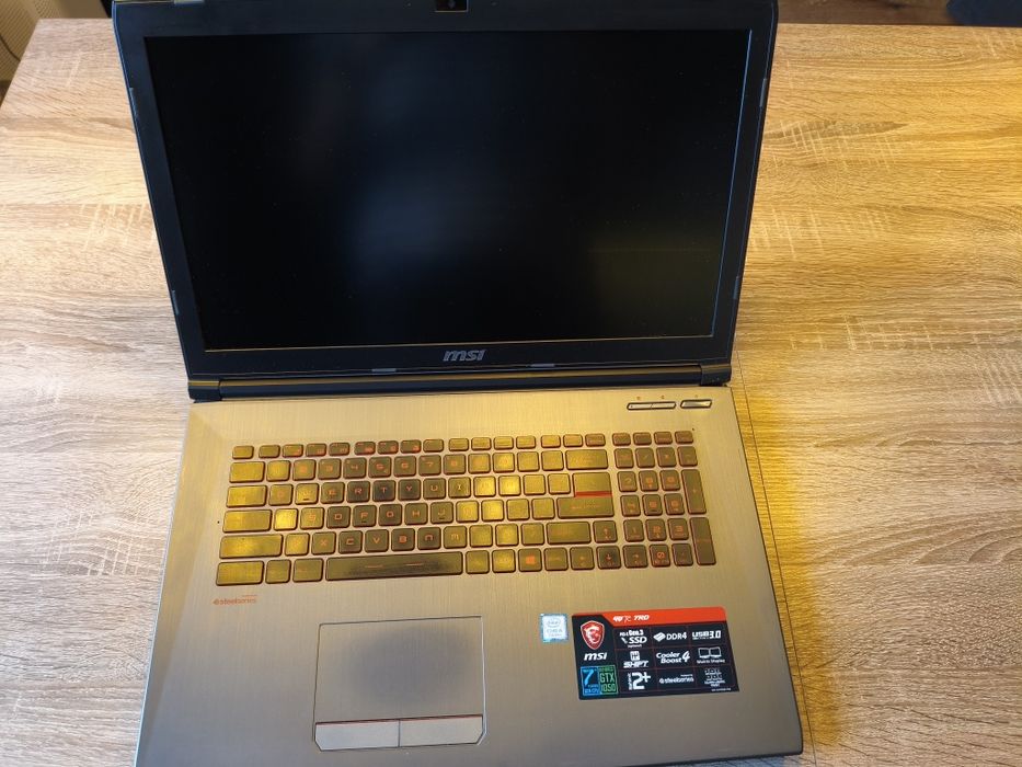 Laptop Gamingowy MSI GV72 7RD, bardzo dobry stan.