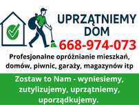 Utylizacja mebli opróznianie mieszkań domów magazynów garaży hal F-VAT