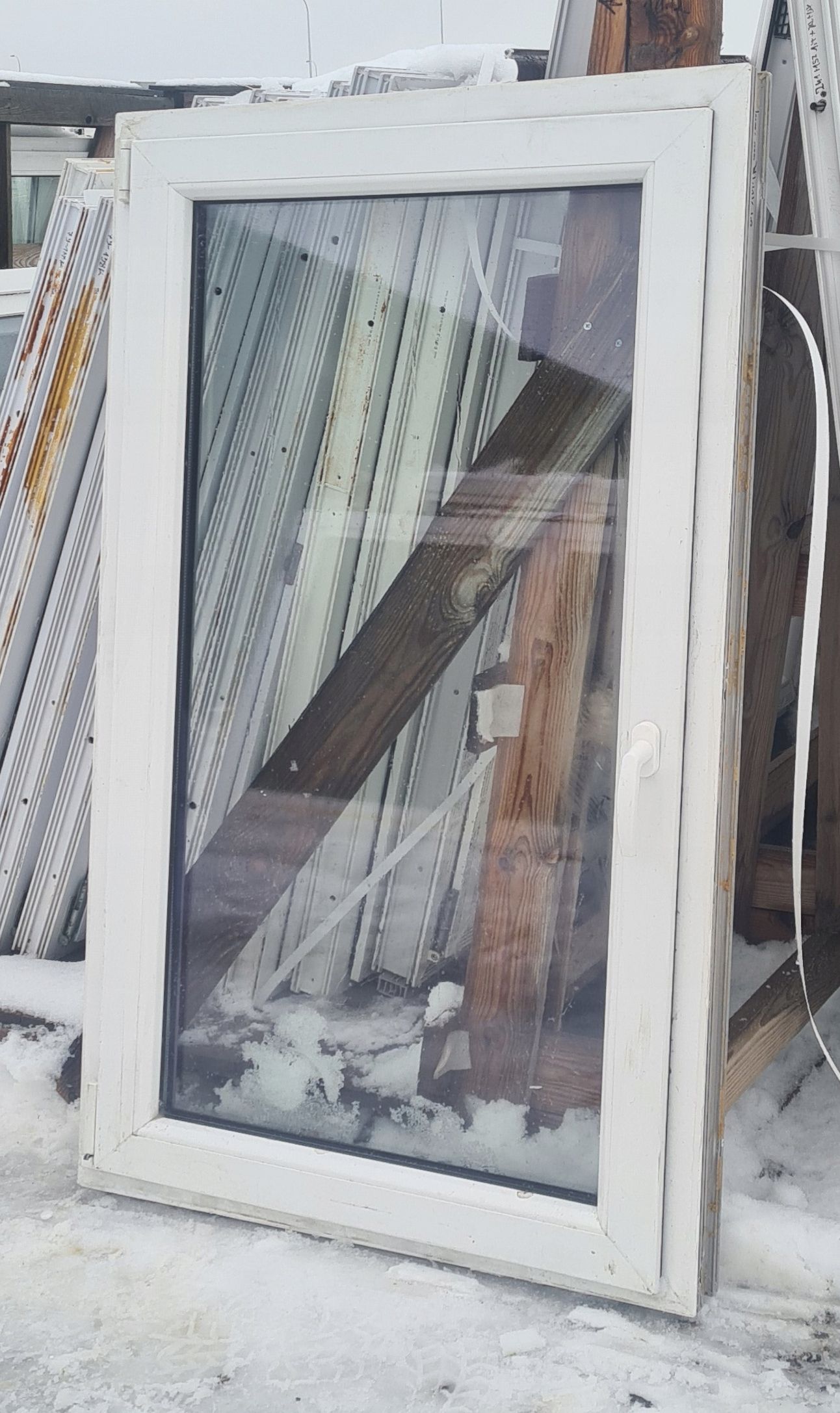 OKNA KacprzaK OKNO PCV 81x141 Używane Plastikowe Szare Lider Okna OLX