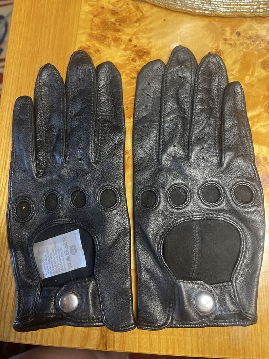 Перчатки для вождения женские из овечьей кожи новые р. S-M