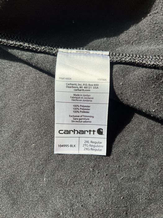 Kurtka Carhartt Fleece Vest Jacket - XL - Czarna - Bardzo dobry stan