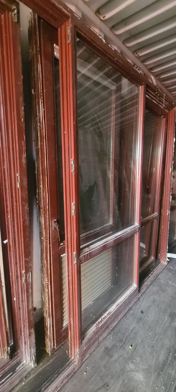 Okno okna drzwi balkonowe drewniane