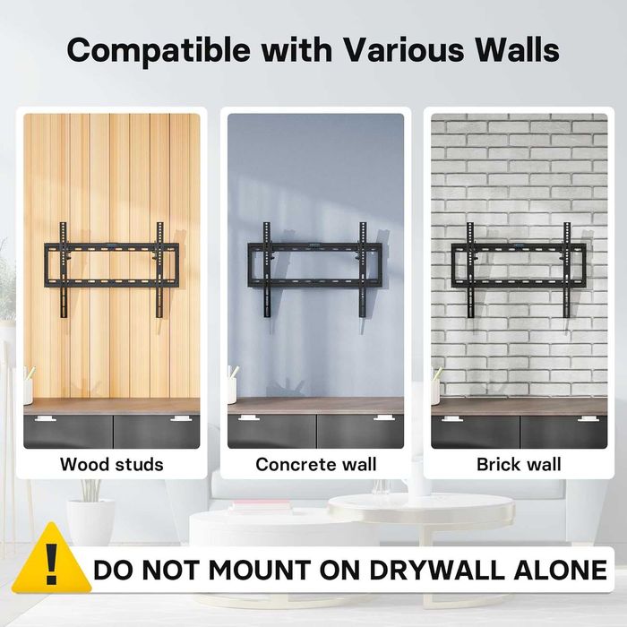 BONTEC Uchwyt ścienny do telewizora 37–80 cali, maks. VESA 600x400 mm