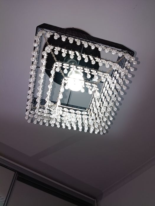 Lampa sufitowa wisząca kryształki