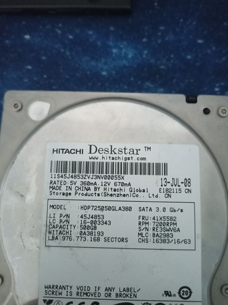 Dysk Hitachi deskstar 500gb