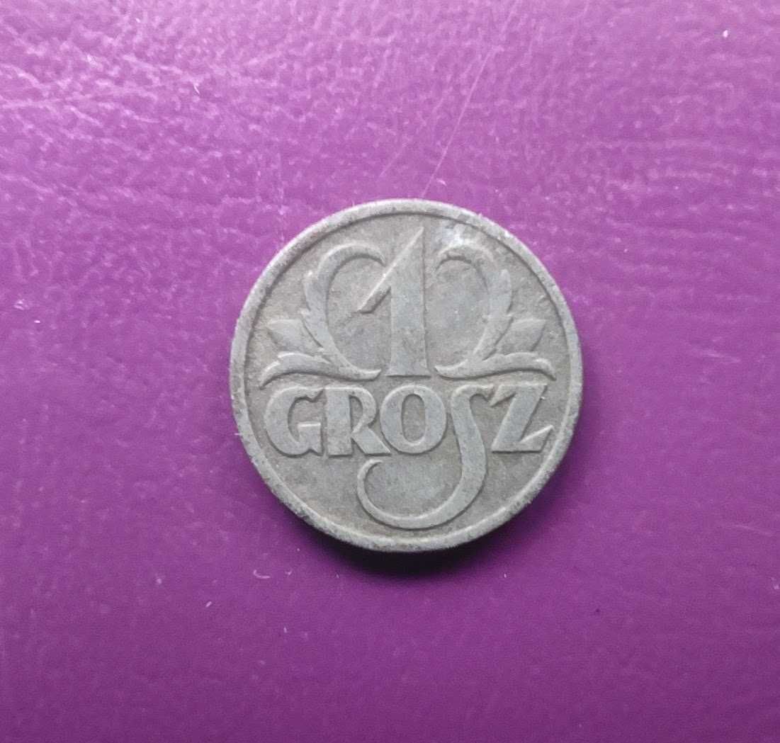 Moneta okupacyjna GG - 1 grosz 1939 - Cynk/Piękna/Rzadka (nr1)