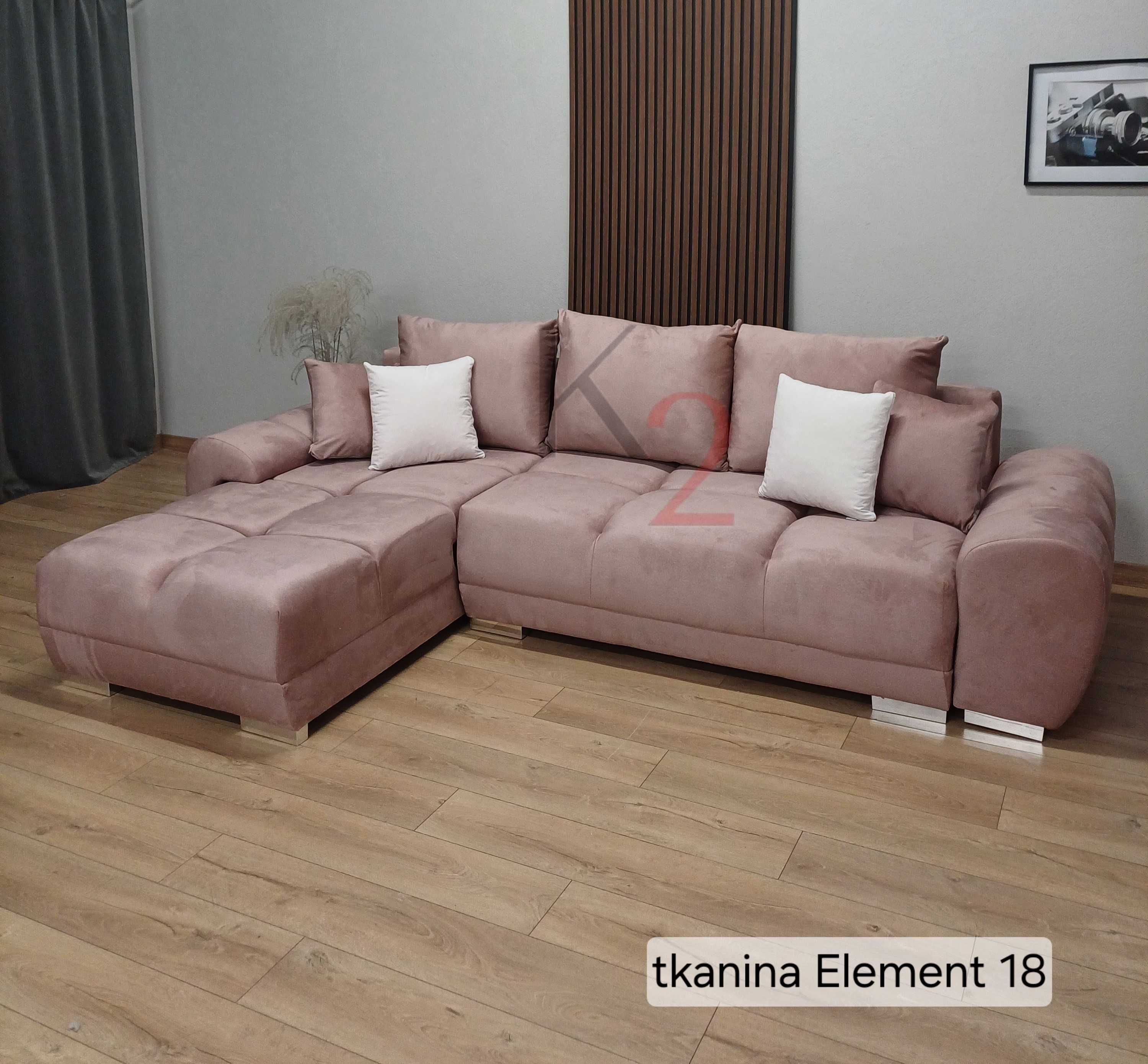 Narożnik Alaska  Rozkładana Sofa pikowana Kanapa Od Producenta+ GRATIS