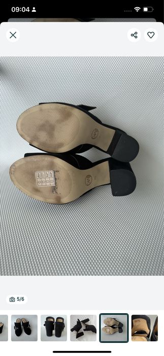 Michael Kors klapki mule zamsz 38 czarne