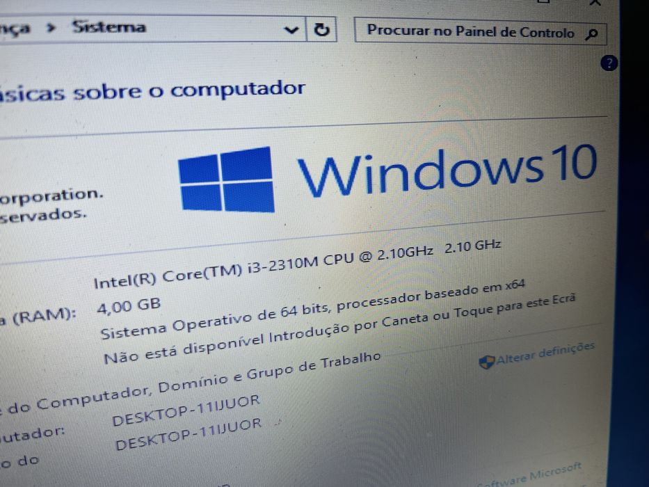 Portatil hp core i3 com carregador