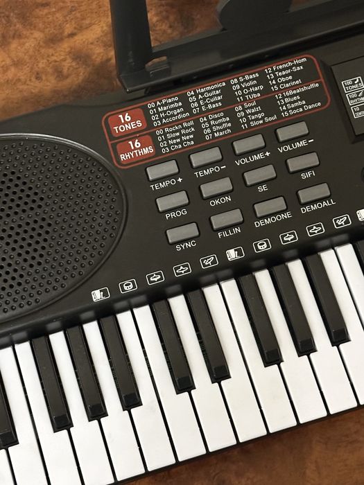 Дитячий синтезатор піаніно з мікрофоном