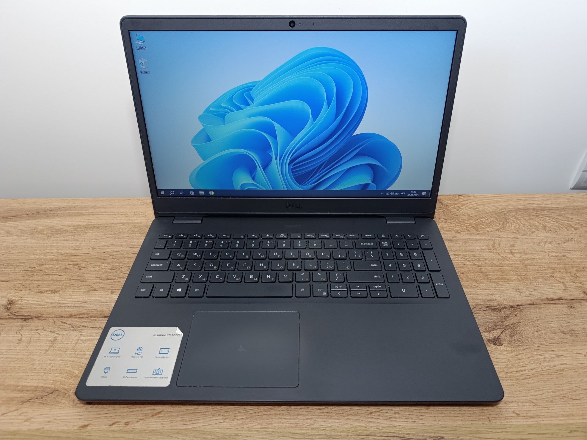 15'6 ноутбук Dell Inspiron/Intel Pentium Silver N5030/8GB DDR4/SSD+HDD