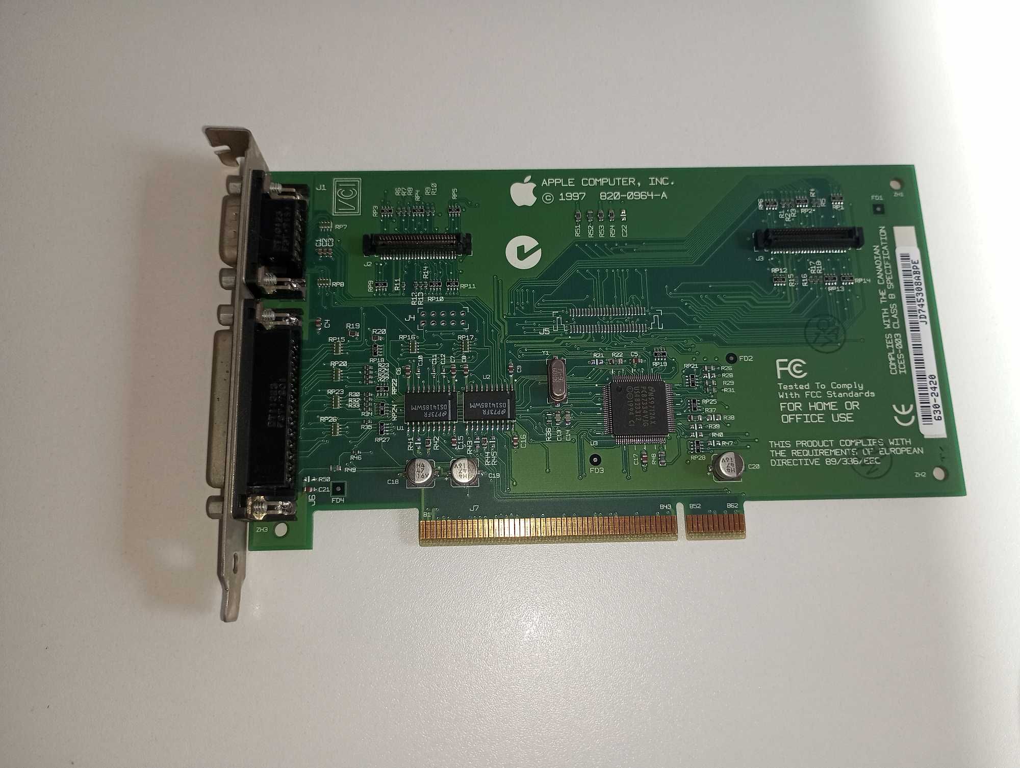 Apple PC Serial Parallel Card PCI for PC Compatibility Cards