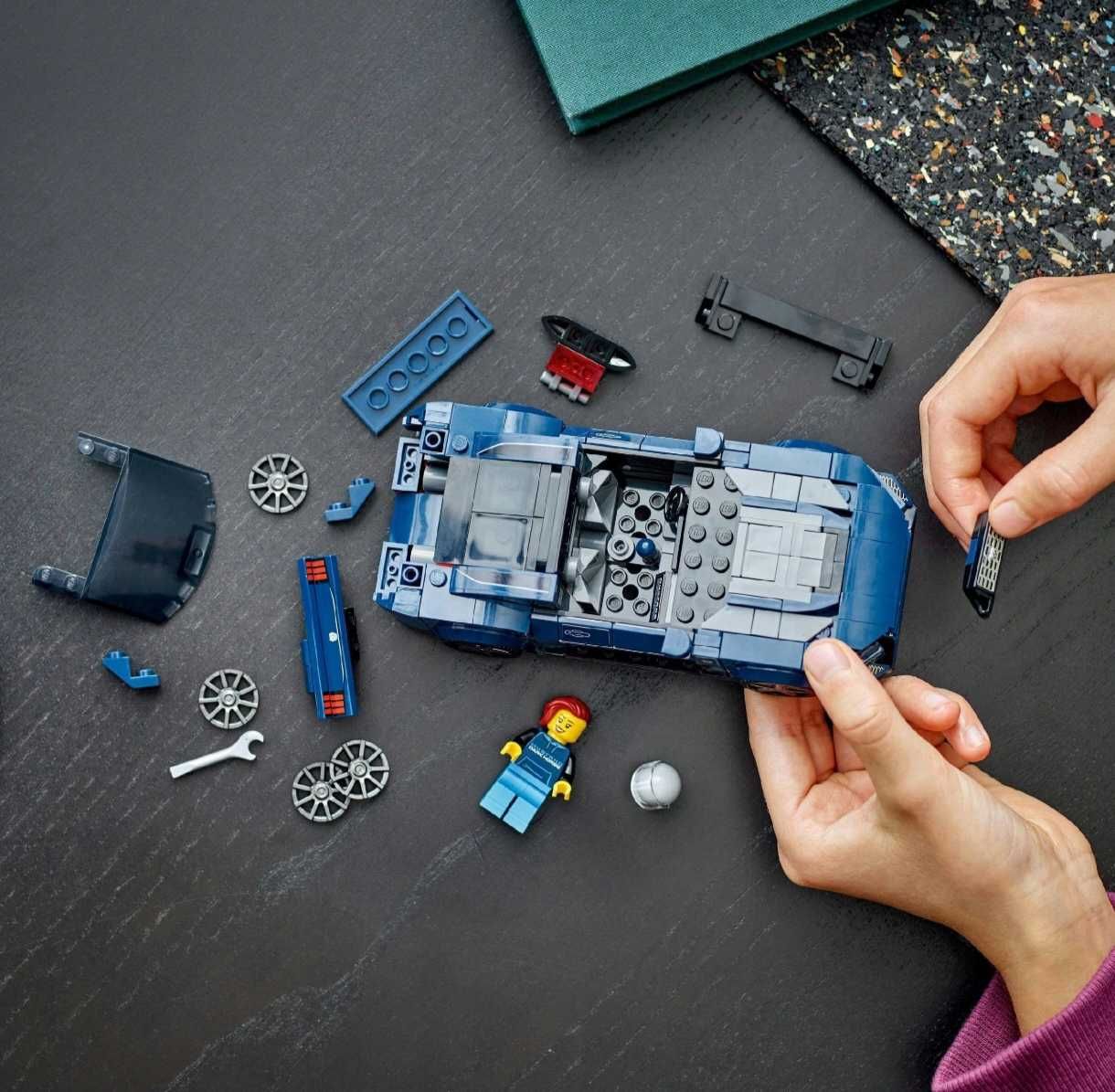 Klocki Model Ford Mustang Dark Horse Prezent Samochód LEGO Speed Auto