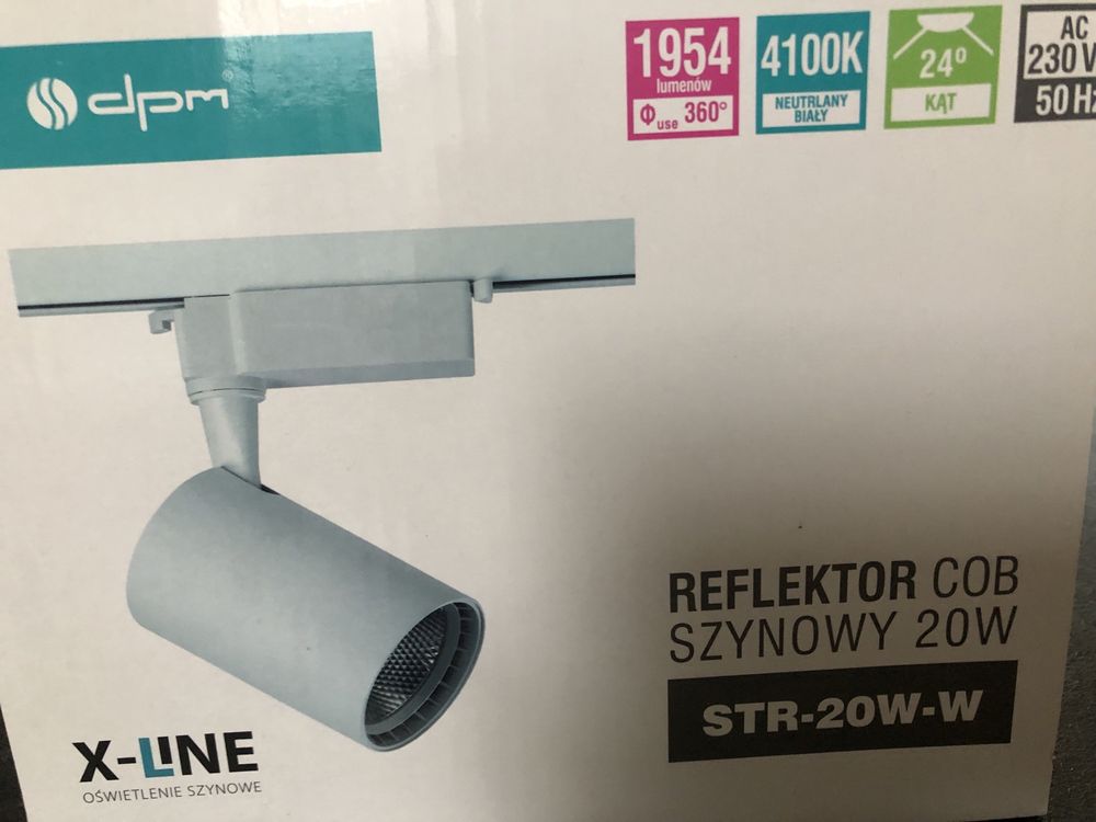 Mocny Reflektor szynowy halogen 20W X-line