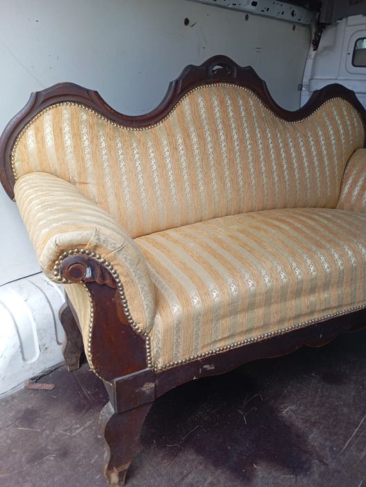 Kanapa Sofa w stylu Biedermeier nowe obicie