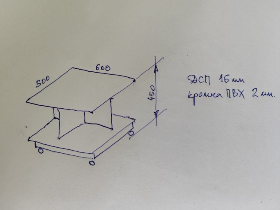 Стелаж- будиночок, Дитяче ліжко, столик