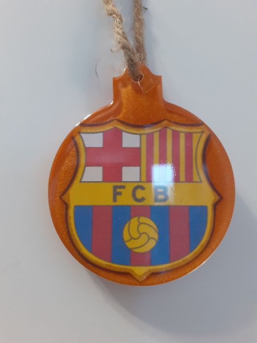 Fc Barcelona.  Bombka choinkowa. Zawieszka kibicowska.