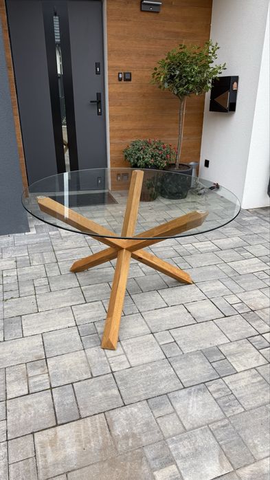Stół szklany , 120cm. Jysk