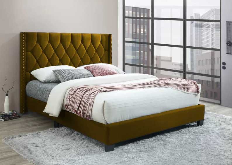 Łóżko MIZURI GLAMOUR 160x200 + Materac PREMIUM VISCO/LATEX! Zestaw