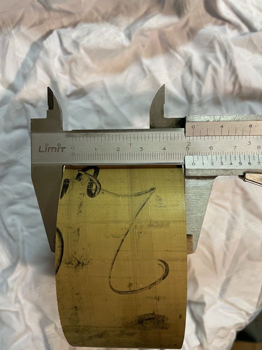 Wałek pręt Mosiężny mosiądz MO58/MO58A o średnicy fi 120 mm L 52 mm