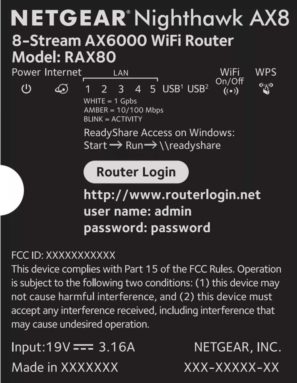 NETGEAR Nighthawk 8-Stream AX8 Wifi 6 Router (RAX80)