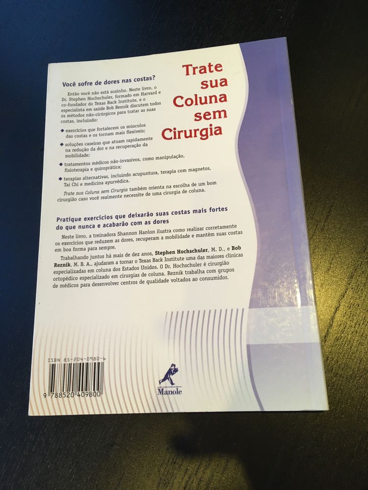 Livro Trate Sua Coluna Sem Cirurgia